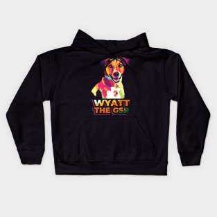 wyatt the gsp Kids Hoodie